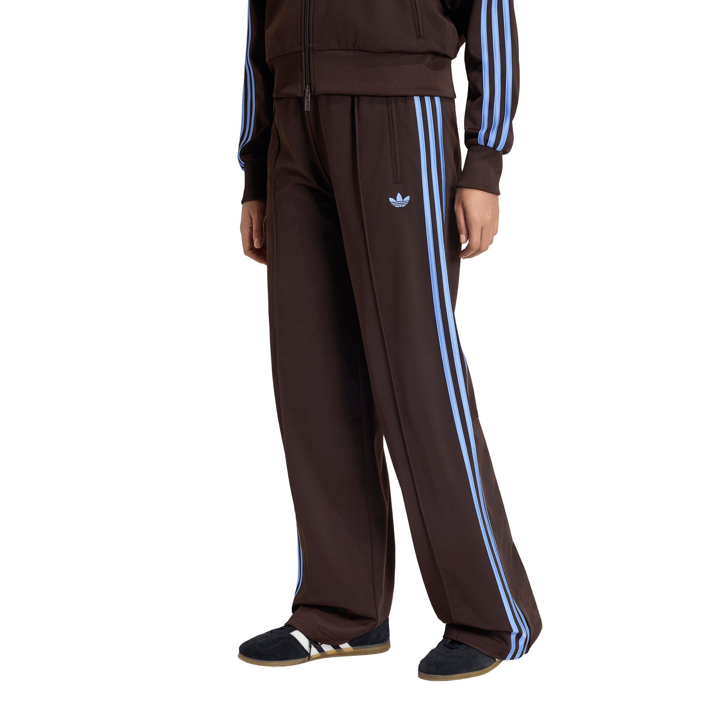 adidas Originals Women's Firebird Loose Tracksuit Pants - Brown/Blue - BROWN/BLUE